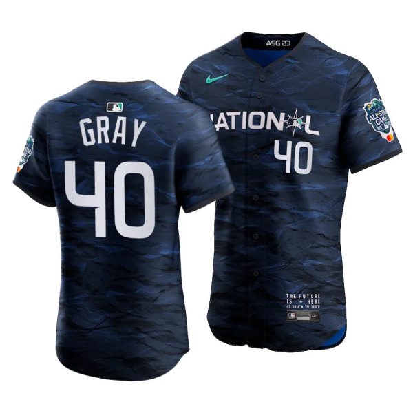 Josiah Gray National League 2023 MLB All-Star Game Royal Elite Jersey