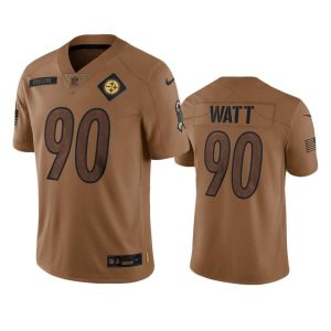 T.J. Watt Pittsburgh Steelers Brown 2023 Salute To Service Limited Jersey
