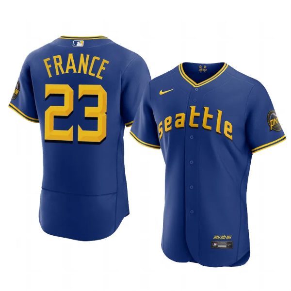 Ty France Seattle Mariners Royal 2023 City Connect Authentic Jersey - Men's