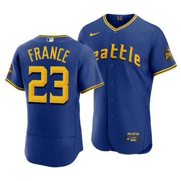 Ty France Seattle Mariners 2023 City Connect Royal Authentic Jersey