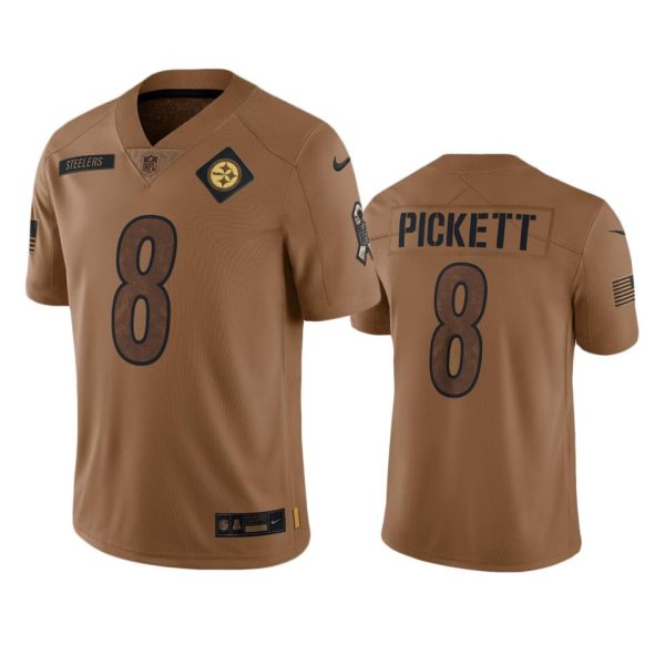 Kenny Pickett Pittsburgh Steelers Brown 2023 Salute To Service Limited Jersey