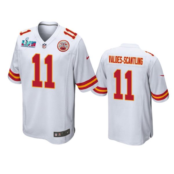 Marquez Valdes-Scantling Kansas City Chiefs White Super Bowl LVII Game Jersey