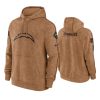 Los Angeles Chargers 2023 Salute To Service Brown Club Hoodie