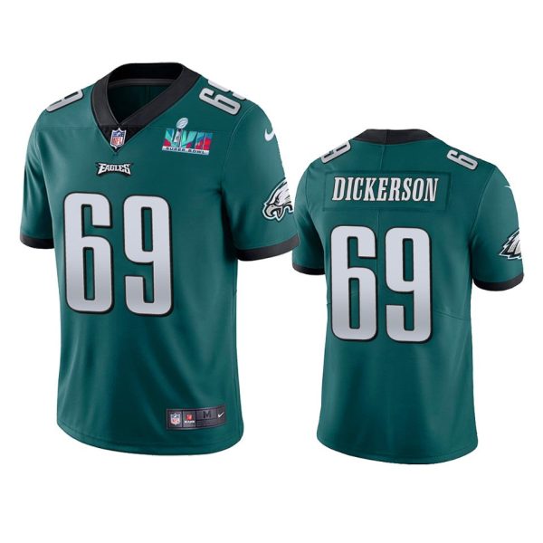 Landon Dickerson Philadelphia Eagles Green Super Bowl LVII Vapor Limited Jersey