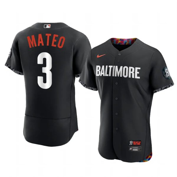 Jorge Mateo Baltimore Orioles Black 2023 City Connect Authentic Jersey - Men's