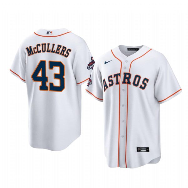 Lance McCullers Houston Astros White 2022 World Series Champions Replica Jersey - Men's