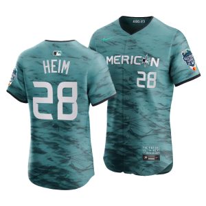 Jonah Heim American League 2023 MLB All-Star Game Teal Elite Jersey