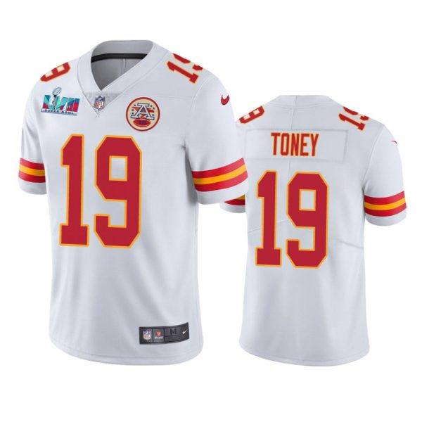 Kadarius Toney Kansas City Chiefs White Super Bowl LVII Vapor Limited Jersey
