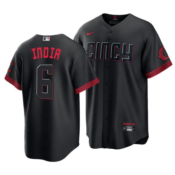Jonathan India Reds 2023 City Connect Black Replica Jersey