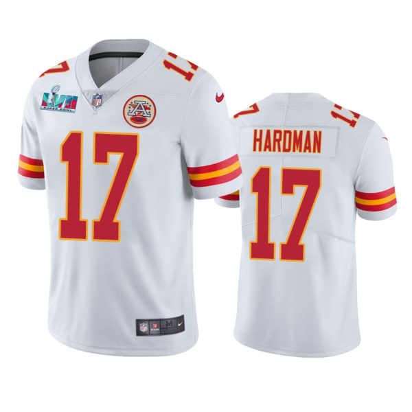 Mecole Hardman Kansas City Chiefs White Super Bowl LVII Vapor Limited Jersey