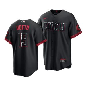 Joey Votto Reds 2023 City Connect Black Replica Jersey