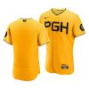 Pittsburgh Pirates 2023 City Connect Gold Authentic Jersey