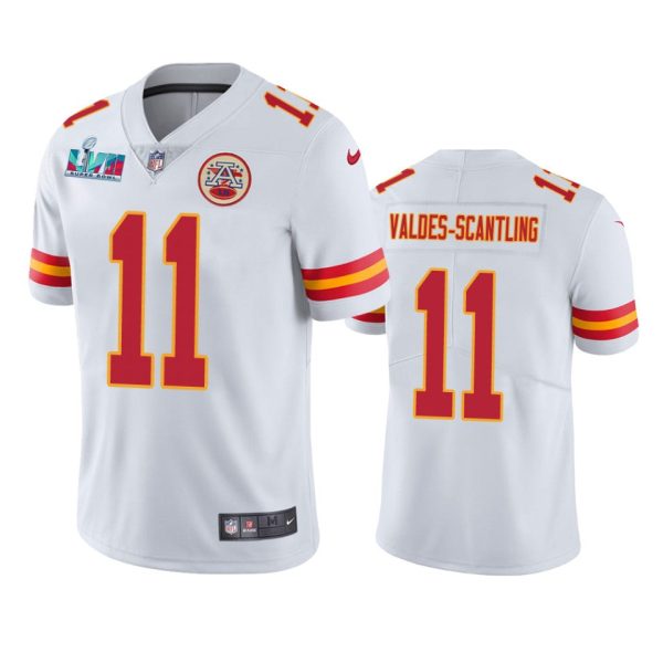Marquez Valdes-Scantling Kansas City Chiefs White Super Bowl LVII Vapor Limited Jersey