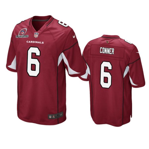 James Conner Arizona Cardinals Cardinal 2021 NFL Playoffs Patch Jersey
