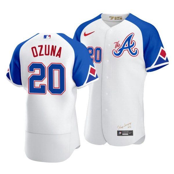 Marcell Ozuna Atlanta Braves City Connect White Authentic Jersey