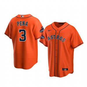 Jeremy Pena Houston Astros Orange 2022 World Series Champions Replica Jersey - Men's