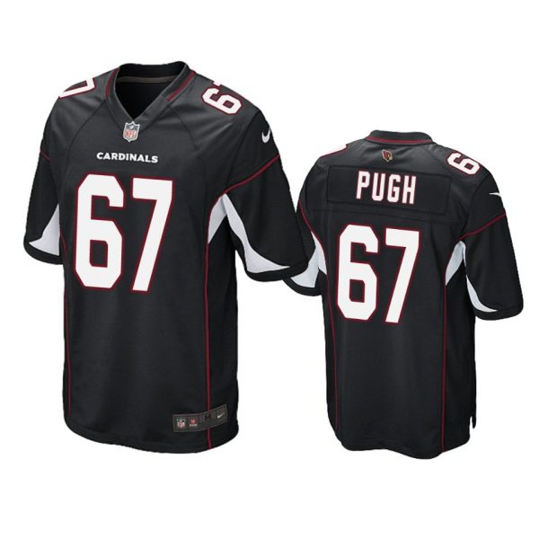 Justin Pugh Arizona Cardinals #67 Black Game Jersey - Men's